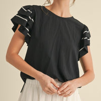 Flutter Sleeve Top
