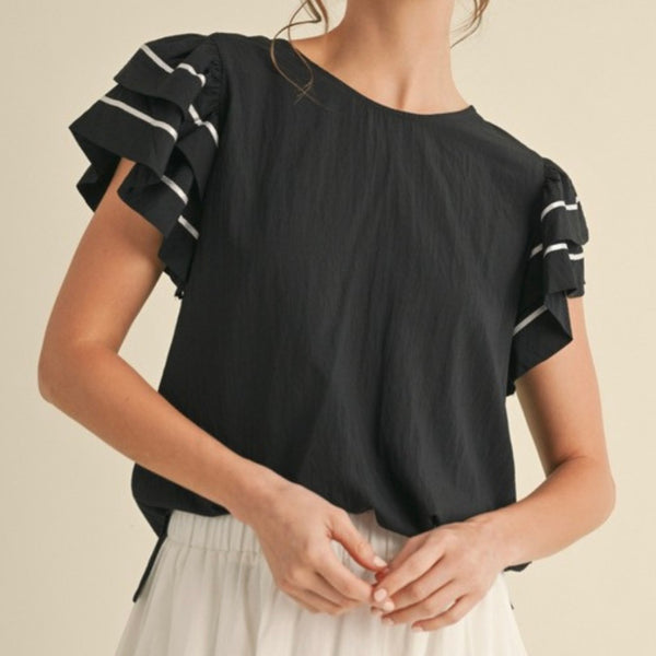 Flutter Sleeve Top