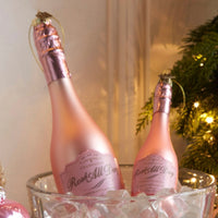 Congratulations Pink Champagne Ornament