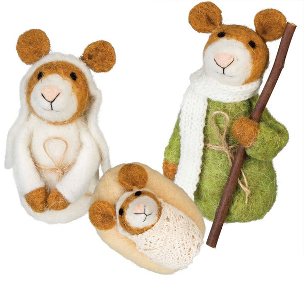 Mouse Nativity Set