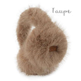 Solid Color Long Fur Winter Earmuff