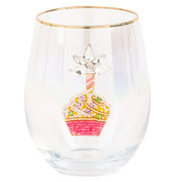 Beaded Cupcake Wine Glass