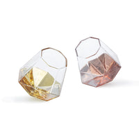 Stemless Octagon Wine Glass