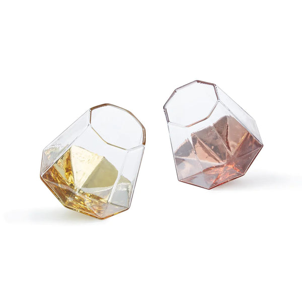 Stemless Octagon Wine Glass