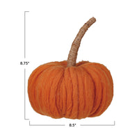 Wool Pumpkins - 2 sizes