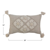 Cotton & Linen Embroidered Pillow