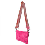 Charlotte Woven Crossbody Fuschia