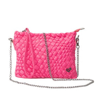 Charlotte Woven Crossbody Fuschia