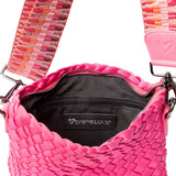 Charlotte Woven Crossbody Fuschia