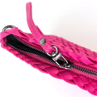 Charlotte Woven Crossbody Fuschia