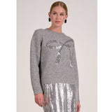 Sequin Bow Sweater