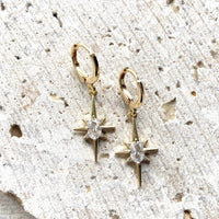 Star burst earrings