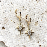 Star burst earrings