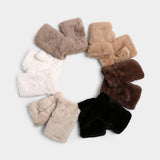 Faux Fur Fingerless Gloves
