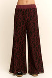LEOPARD PRINTED EASY TOP AND WAIST LEG PANTS SET