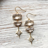 Celestial star earrings