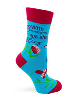 With Brave Wings She Flies Women's Crew Socks