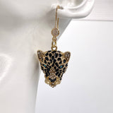 Vintage inspired cheetah earrings