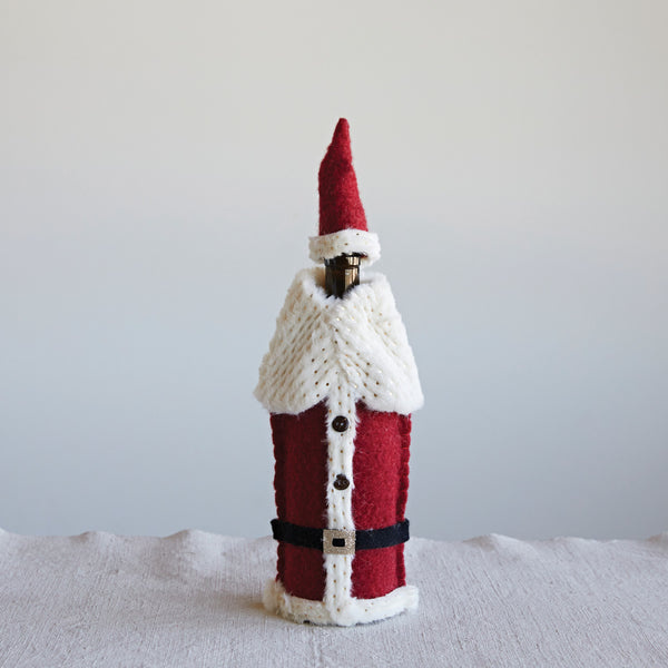 Santa Bottle Cover