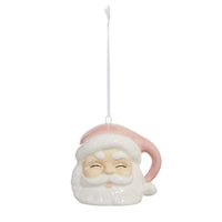 3.5 Pink Santa Ornament