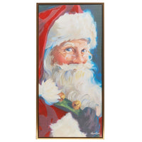 27.25 Santa Portrait Textured Framed Wall Art