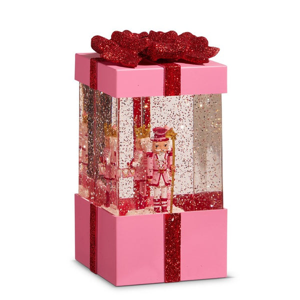 8 Blushing Nutcracker Lighted Water Present