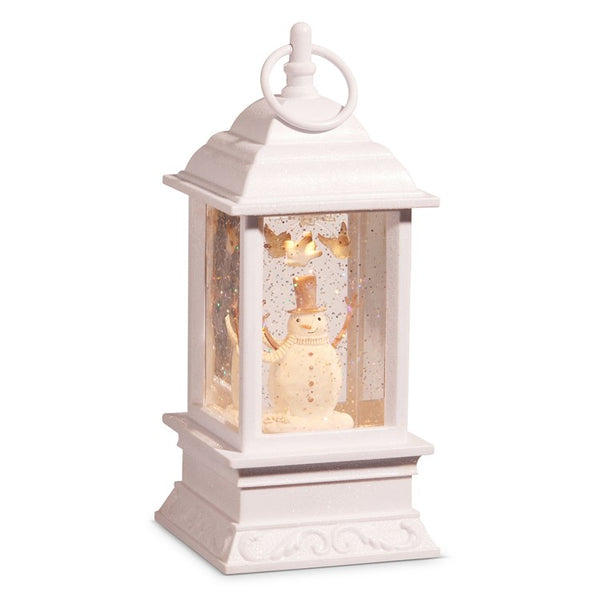 9.25 Whimsical Snowman Animated Lighted Water Lantern