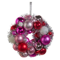 11 Blush and Silver Ball Wreath Ornament