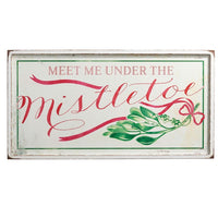 38 Meet Me Under the Mistletoe Wall Art