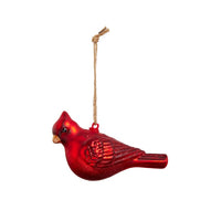 4 Glittered Cardinal Ornament