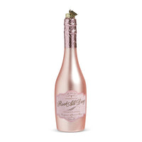 EC 8.25 Congratulations Pink Champagne Ornament