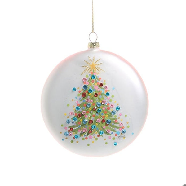 5 Confetti Tree Disc Ornament