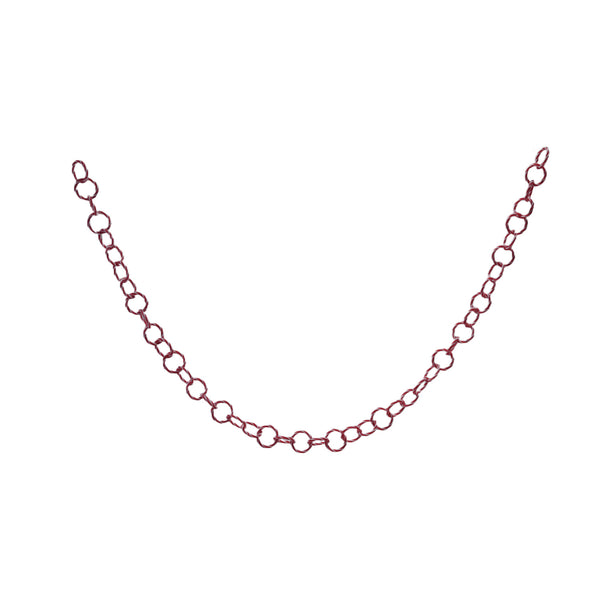 72"L x 2"H Plastic Link Garland with Candy Stripes, Red & White