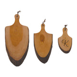 Engraved Mahogany Cheese Board Set