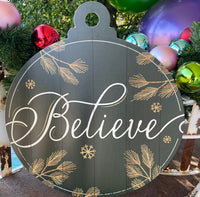 Believe Door Hanger