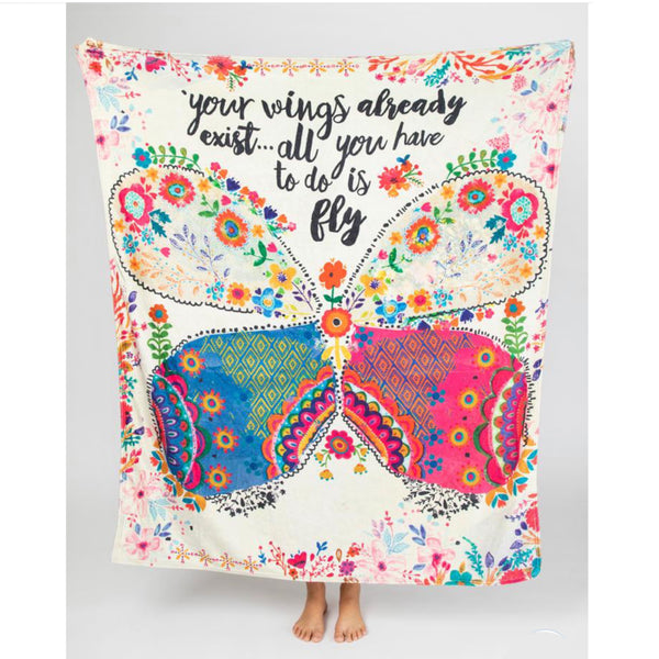 Natural Life — Your Wings Exist Tapestry Blanket